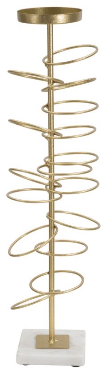 Mauro Ferretti Kandelaar Rings 14×13×50,5 cm Goud