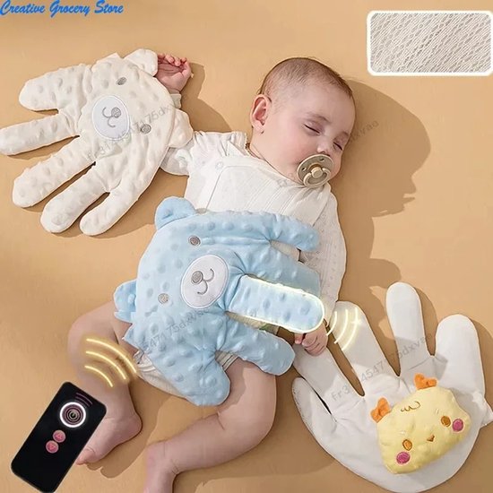 House Of Atelier - Anti angst handschoen voor baby's - Slaaptrainer - Slaaphulp - Baby - Electrisch Slaapkussen - Blauw — afbeelding 3