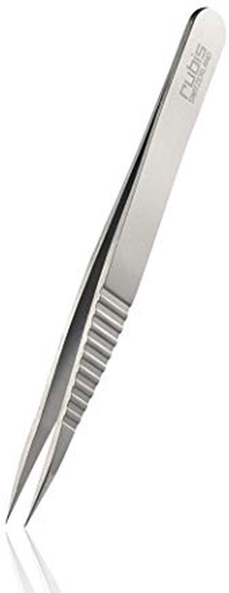 Splinterpincet - Puntpincet - Huidverzorging - Geribbelde grip - 122 cm - Zilver