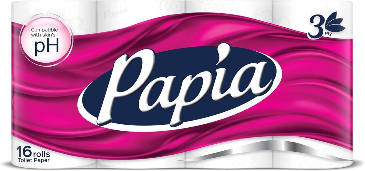 Toiletpapier 3-laags - Zacht papier - Dagelijks gebruik - Huidvriendelijk - 16 rollen - Wit