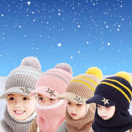 Baby Wintermuts - Kinder Sjaal - Buiten Spelen - 3-in-1 Ontwerp - 1-5 Jaar - Grijs — afbeelding 2