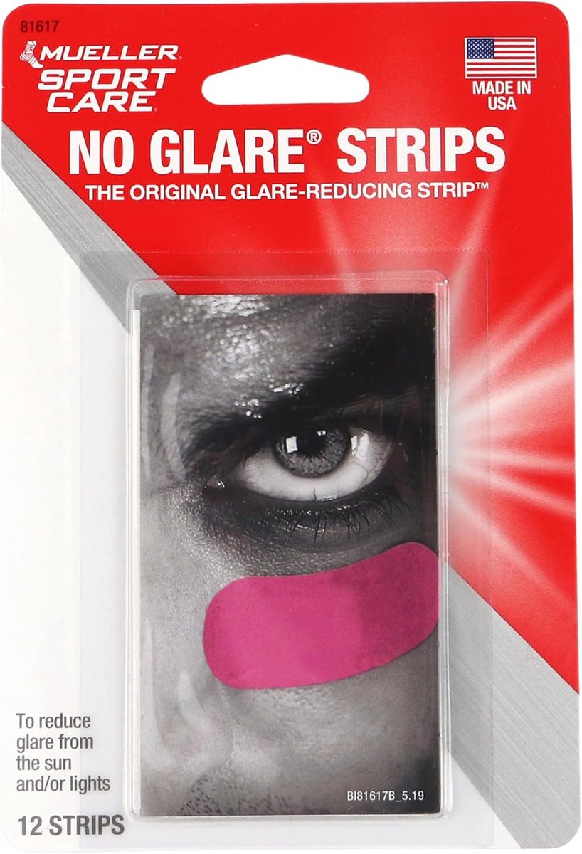Huidstrips - Anti-glare strips - Sport Prestaties - Zweetbestendig - 12 stuks - Roze