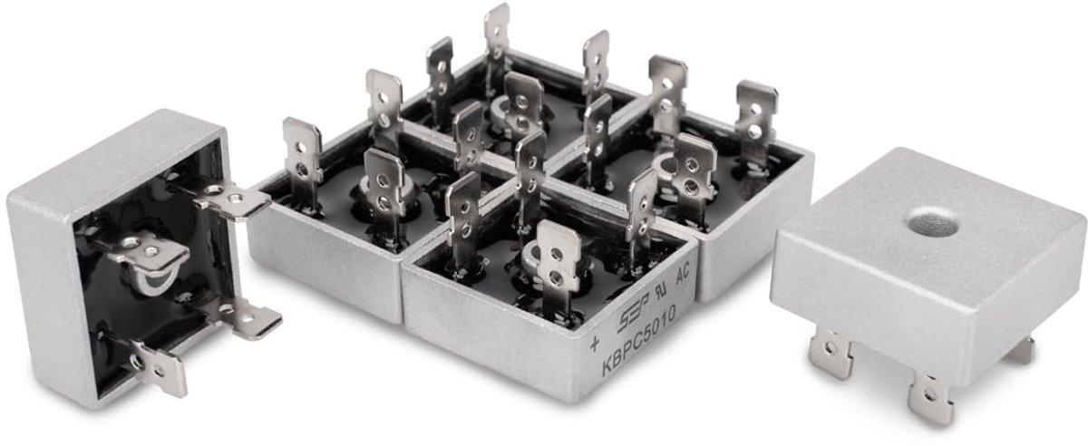 Gelijkrichter Diodes - Componenten Set - Elektrische Circuits - Hoge Efficiëntie - 50A 1000V - Metaal