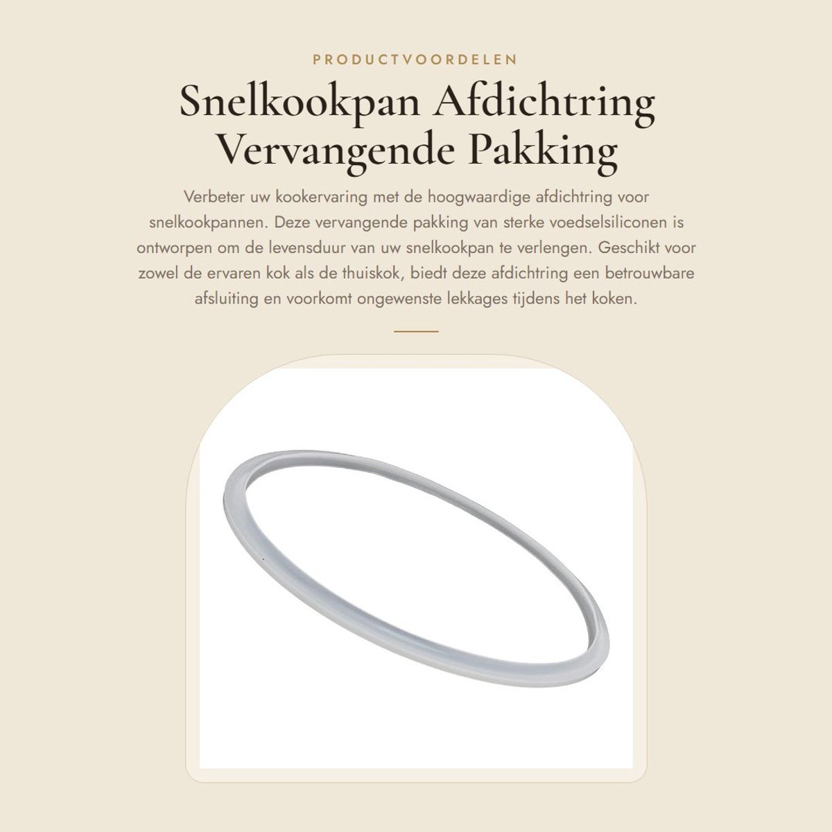 Dailygoods- Afdichtring Vervangend Accessoire - Siliconen O-ring