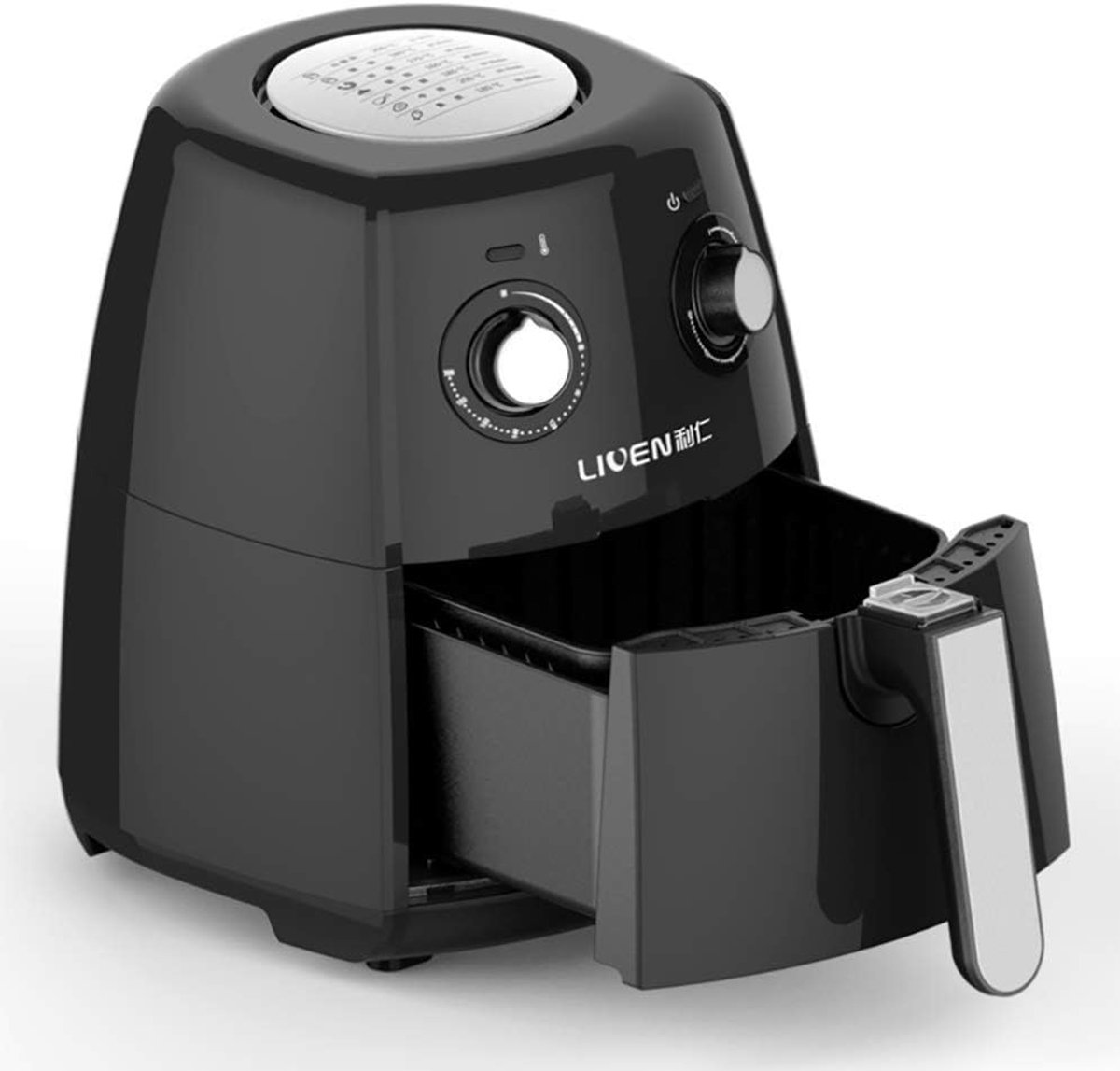 Airfryer - Heteluchtfriteuse - Gezond Koken - Snelle Verwarmings - 2.5 Liter - Zwart