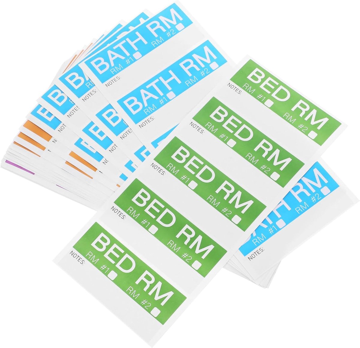 Labels - Stickers - Verhuizen Organiseren - Goed Zichtbaar - 20 Vel - Meerdere Kleuren