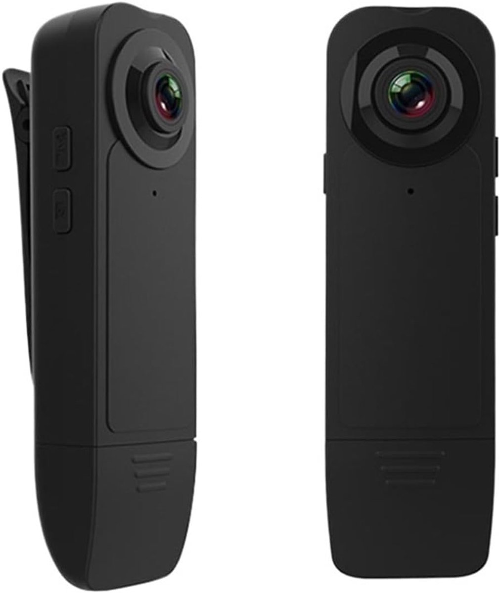 Draagbare Body Camera - Mini Camera Recorder - Beveiliging Opnemen - Nachtzicht Functie - 95 mm - Zwart