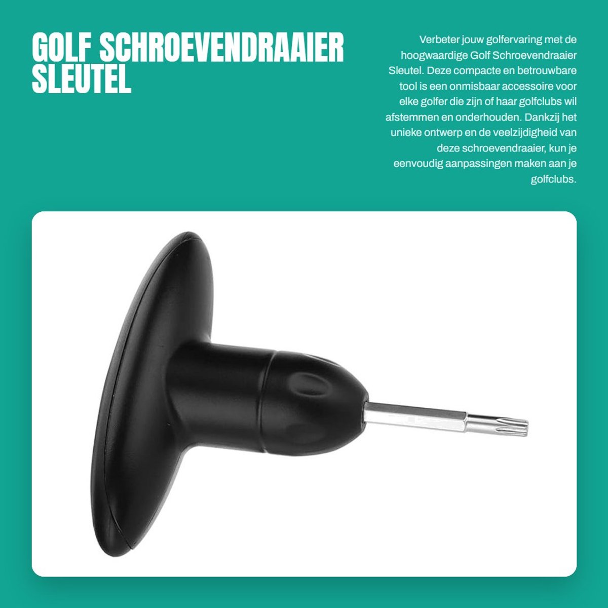 Dailygoods- Golf Schroevendraaier Hoogwaardige Kwaliteit - Verstelbare Adapter - Compact Ontwerp - Lichtgewicht - 3 Stuks - Veelzijdig Gebruik - Golf Gereedschap