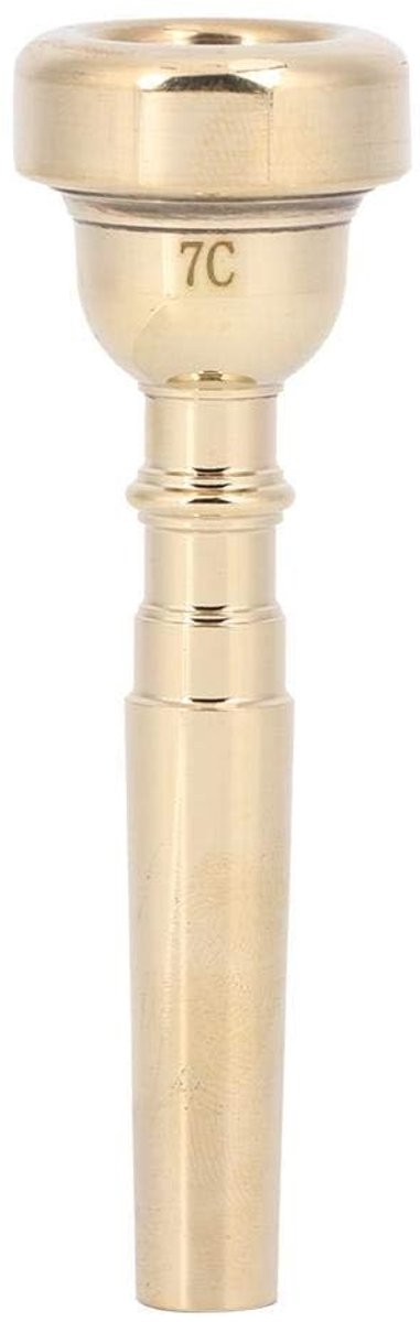 Dailygoods- Trompet Mondstuk Hoogwaardig Messing - Gouden Bb Tone - 3C/5C/7C - Schokbestendig - Elegant Ontwerp - Geschikt voor Beginners/Professionals - Trompetmondstuk