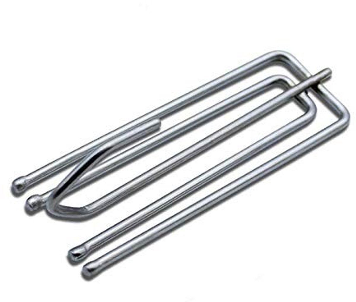 Dailygoods- Gordijnhaken Zware Metalen - 60 Stuks - Knijpplooi - Roestvrij Staal - Duurzaam - Sterk Draagvermogen