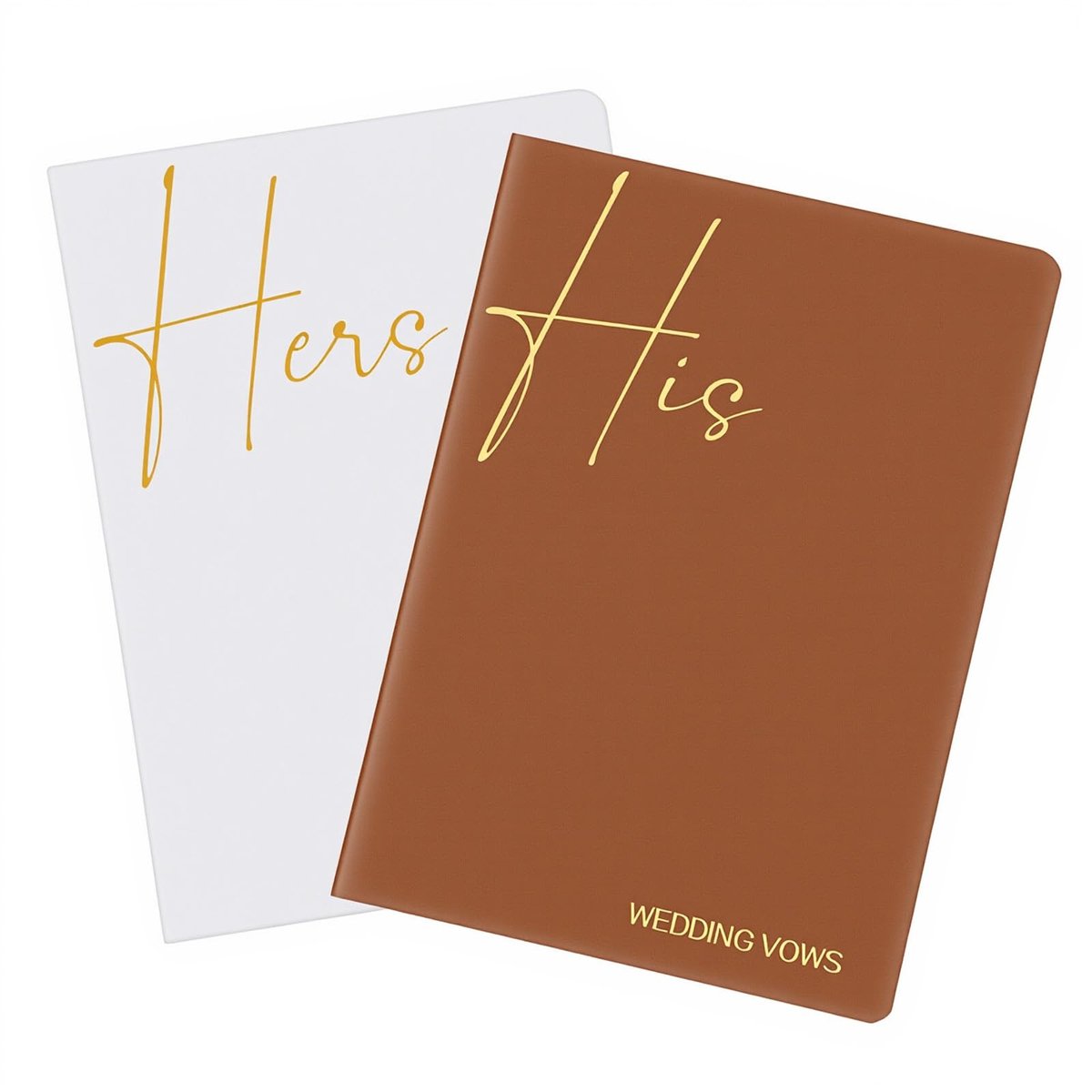 Dailygoods- Gelofteboekjes Goudkleurige Omslag - Huwelijksgeloften - Bruiloft Souvenir - Gastenboek - Keepsake Journal - 28 Binnenpagina's - Huwelijksnotitieboek