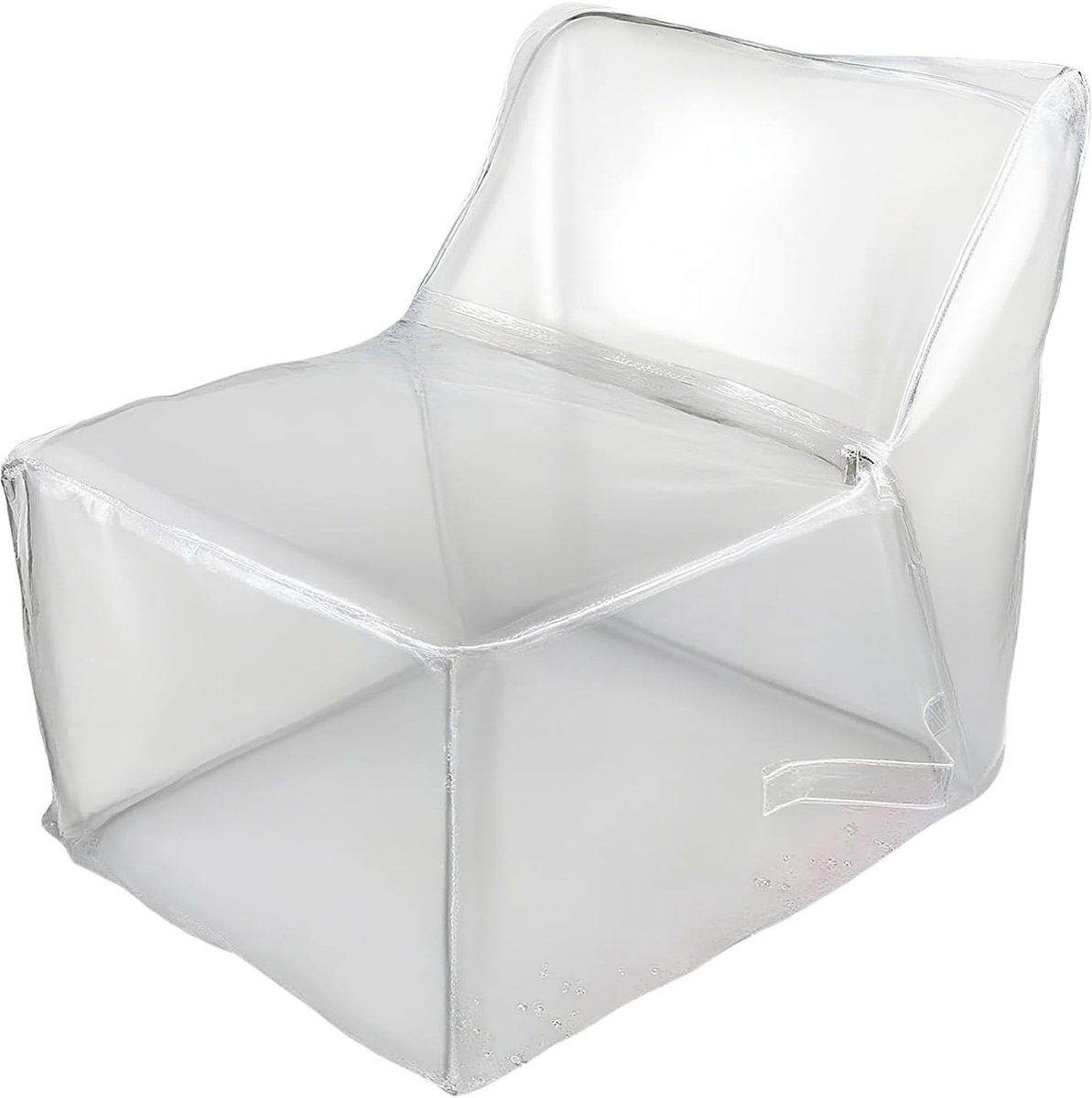 Opberghoes Zitzak - Pluche Organizer - Speelgoed Opbergen - Transparant PVC - 60 x 60 x 45 cm - Uniek