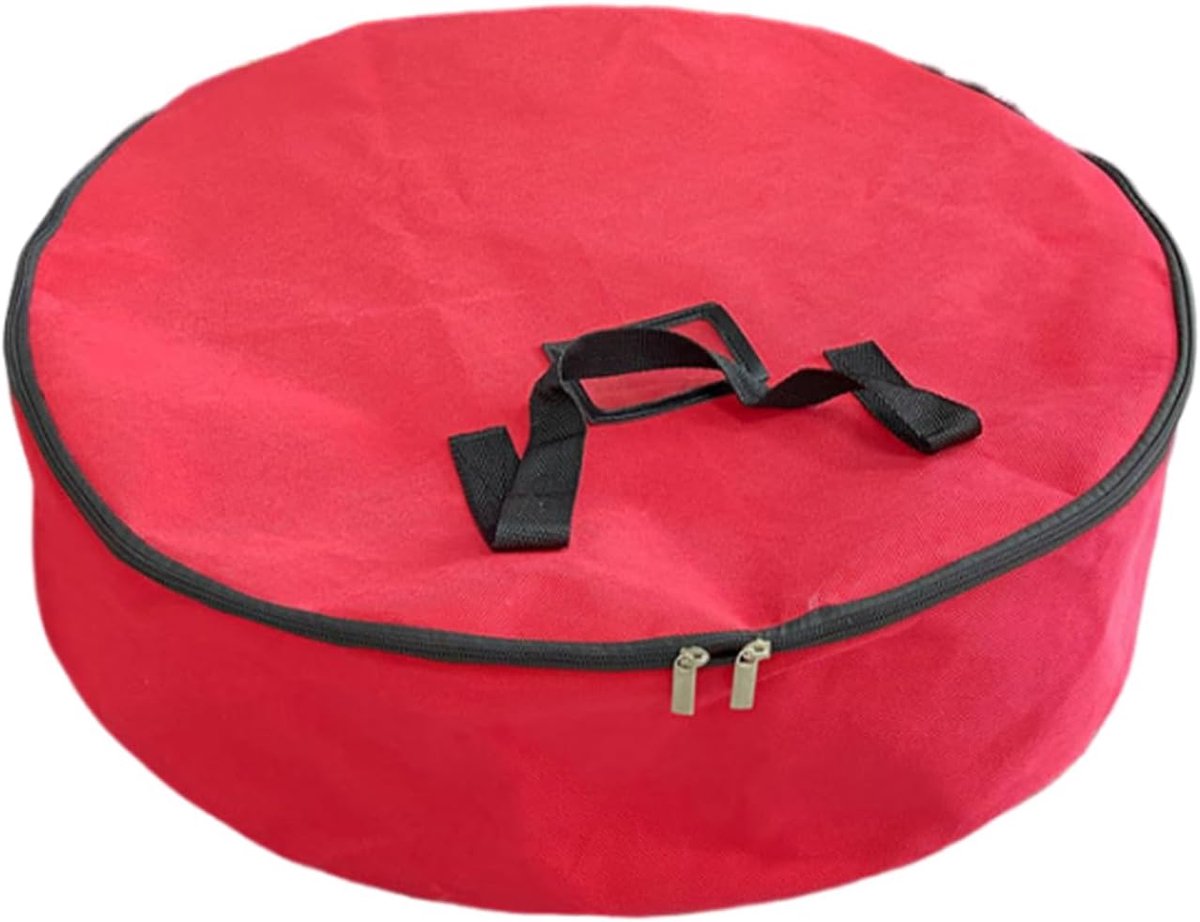 Opbergdoos Kransen - Decoratie container - Seizoensgebonden opslag - Stofbestendige bescherming - 335 x 227 x 63 cm - Rood