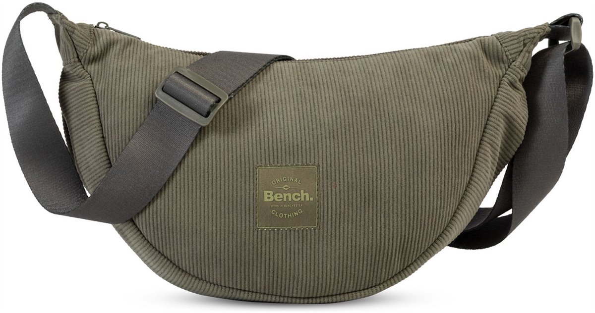 Bench Corduroy Moon Bag Schoudertas Olijf
