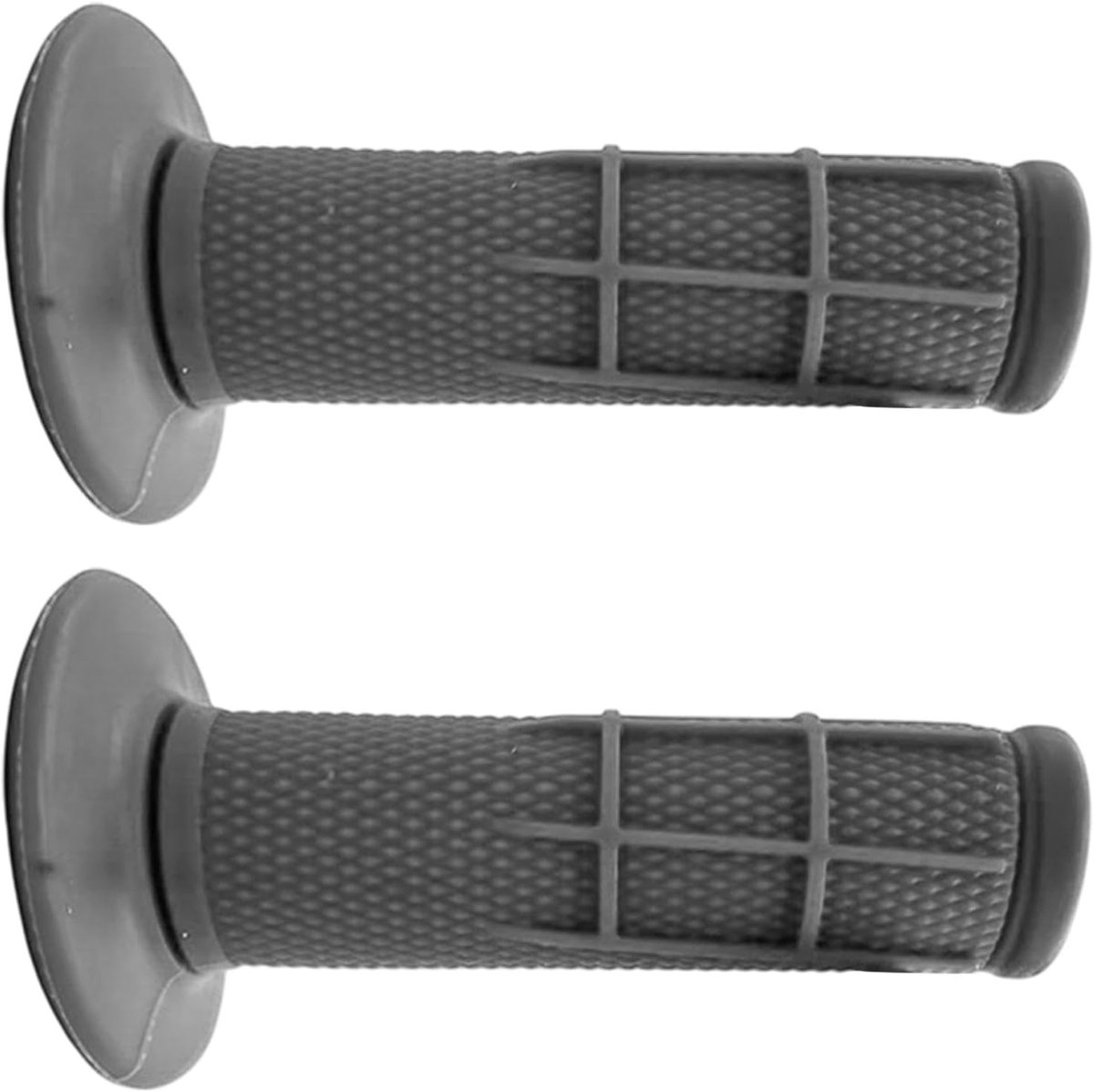 Motorfiets Handgrepen - Stuurhoezen Rubber - Comfortabel Rijden - Verbeterde Antislip Grip - 61 x 115 cm - Grijs