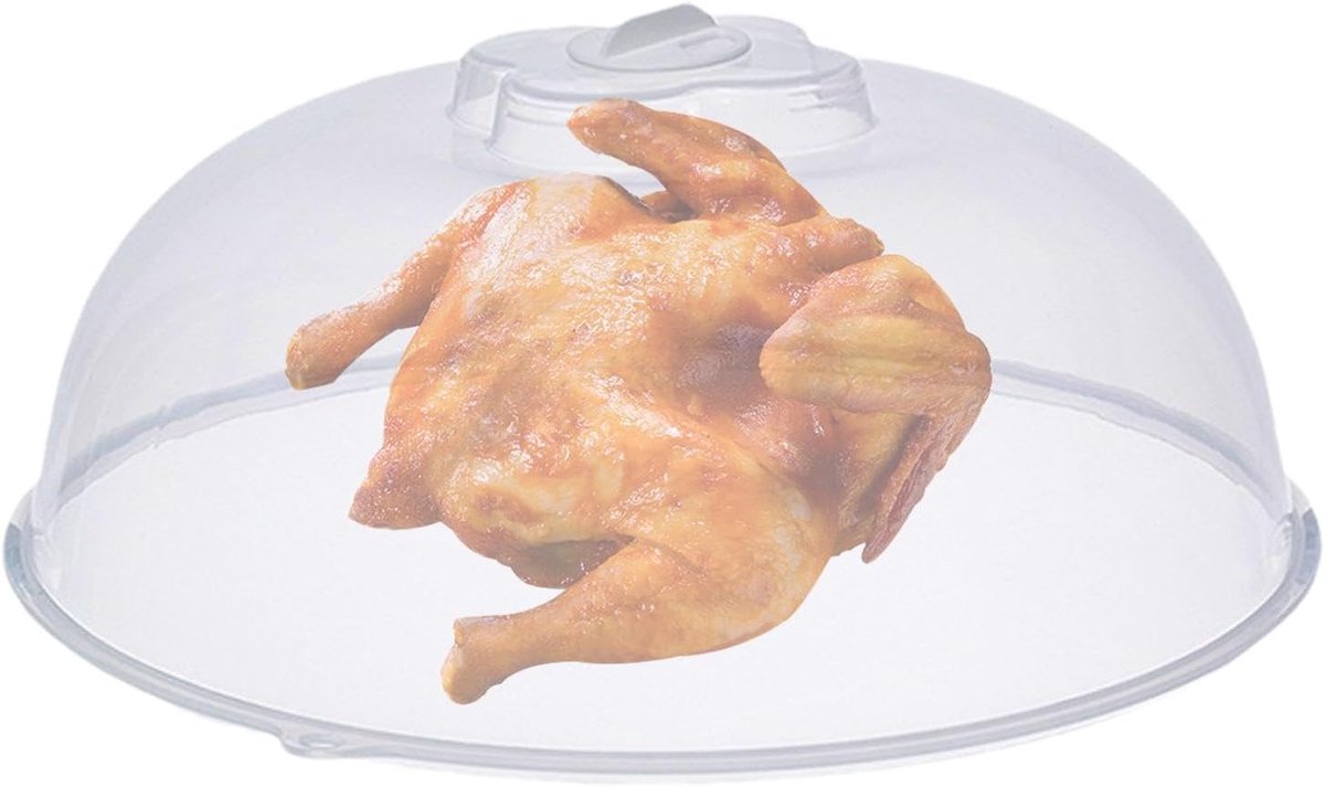 Magnetron Afdekking Spatdeksel Voedsel Eten Opwarmen Verstelbare Stoomafvoer 22 cm Diameter Transparant