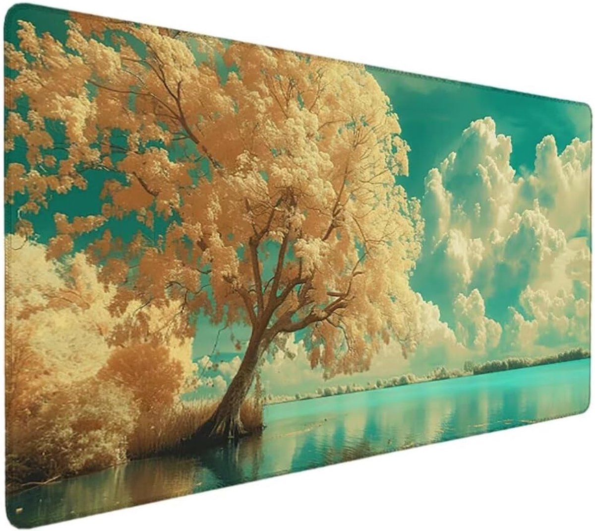Grote muismat - Bureaumat - Comfortabel werken - Antislip onderkant - 100x50 cm - Zwart