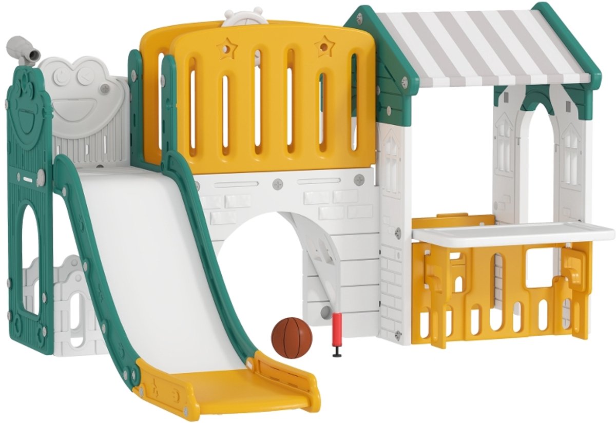 Kinderglijbaan Hdpe Met Tekentafel Tunnel Voor Kinderen Van 1 Tot 4 Jaar