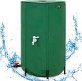 Springos Regenton - Regenwatertank - Opvouwbaar - Met Kraan - 2 Kranen - 250 L