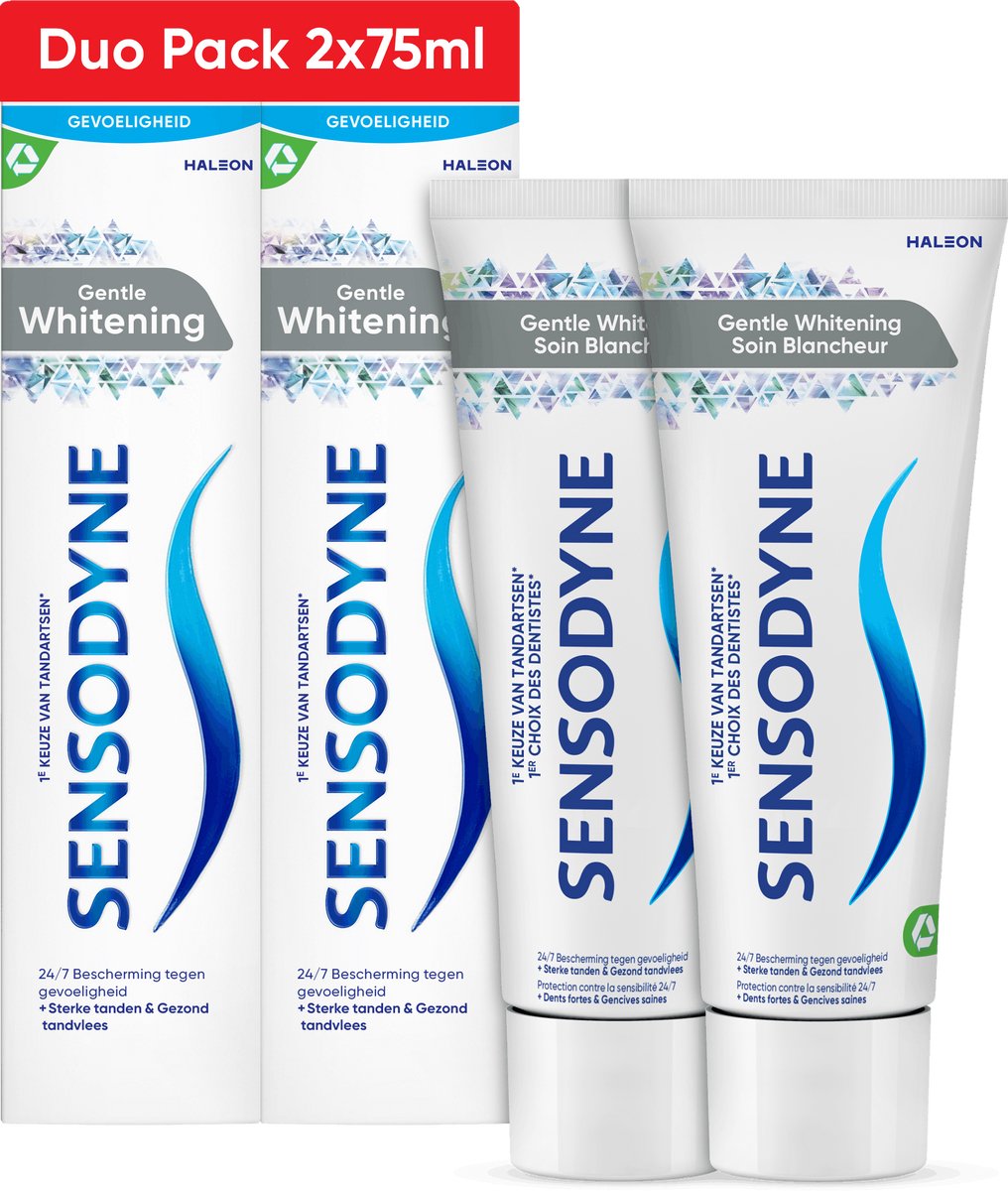 Bol.com Sensodyne - Gentle Whitening - Tandpasta - Duo Pack - 2 x 75 ml aanbieding