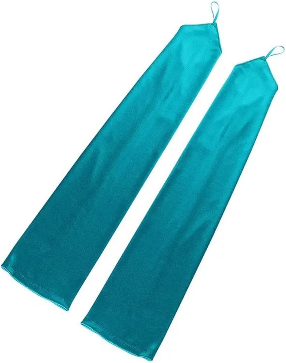 Lange Handschoenen - Vingerloze Mittens - Zonnebescherming Dragen - Satijnen Afwerking - 10 Paren - Diverse Kleuren