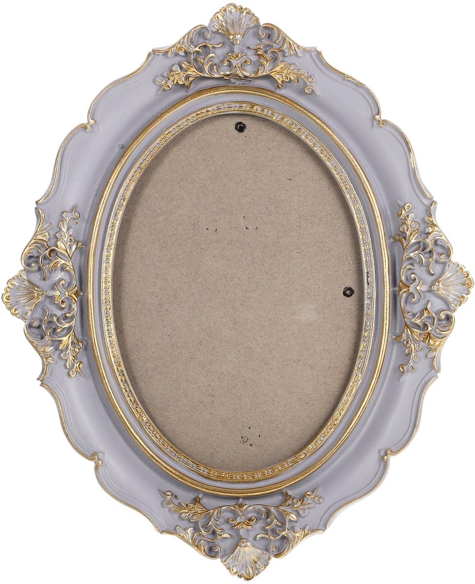 Dailygoods- Fotolijst Vintage Ovaal - Antiek Harsframe - Wandlijst