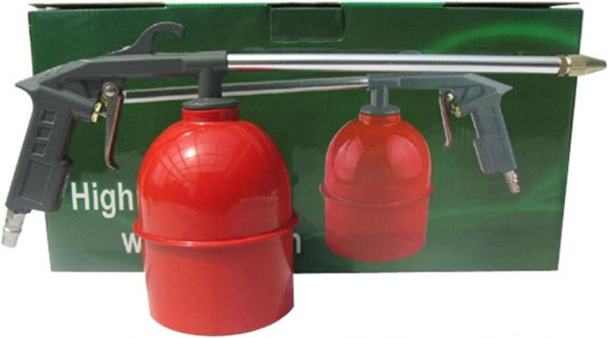 Hogedruk Sproeier - Reinigingspistool - Motor Reinigen - Ergonomische Handgreep - 10 cm Diameter - Rood