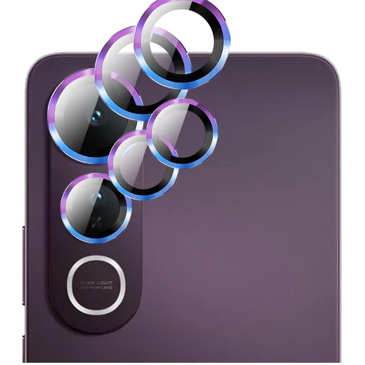 Dailygoods - Set van 2 Achtercamerabeschermers voor Vivo V50 Lite