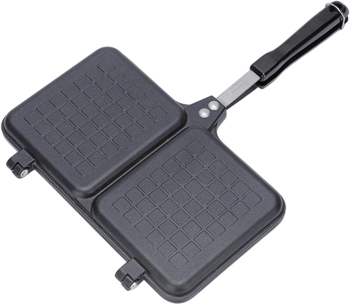 Sandwich Maker Tosti Ijzer Snelle Maaltijden Dubbele Pan 36x25 cm Zwart