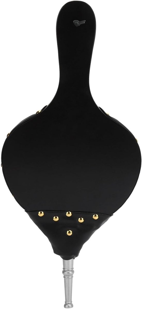 Haardbalg - Vuurstarter Gereedschap - Vuur Aanmaken - Hittebestendig Leer - 39.5 x 18 cm - Zilver