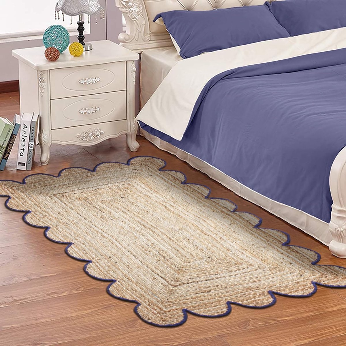 Jute vloerkleed - Tapis vloerbedekking - Wonen en decoreren - Handgemaakt en omkeerbaar -