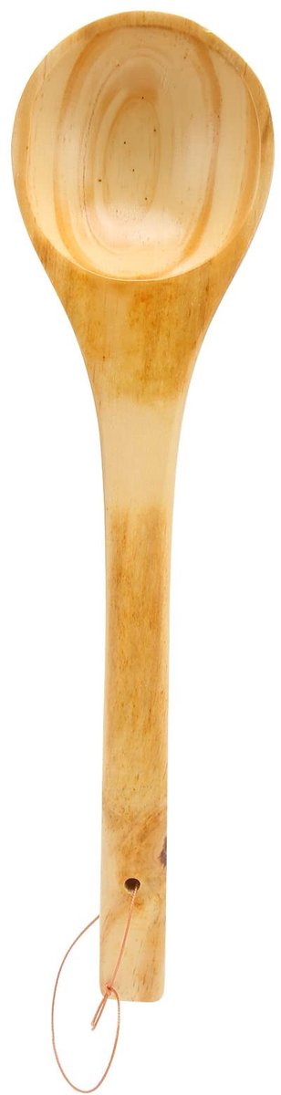 Dailygoods- Pollepel Houten Saunaschep - Grote Capaciteit - Beukenhout - Voor Thee/Wijn/Water/Soep - Sauna Accessoires - Veilig en Comfortabel Gebruik