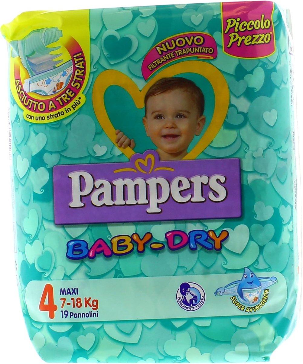 Baby luiers - Wegwerp - Droog houden - Drielaags absorptie - Maat 4 - Wit