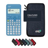 Casio fx-82NL incl. WYNGS Beschermhoes Blauw - Wetenschappelijke Rekenmachine - Basis Pakket