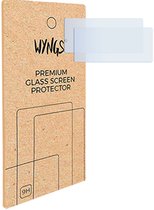WYNGS Premium Glass Screen Protector verpakking met twee beschermglazen op de voorgrond.