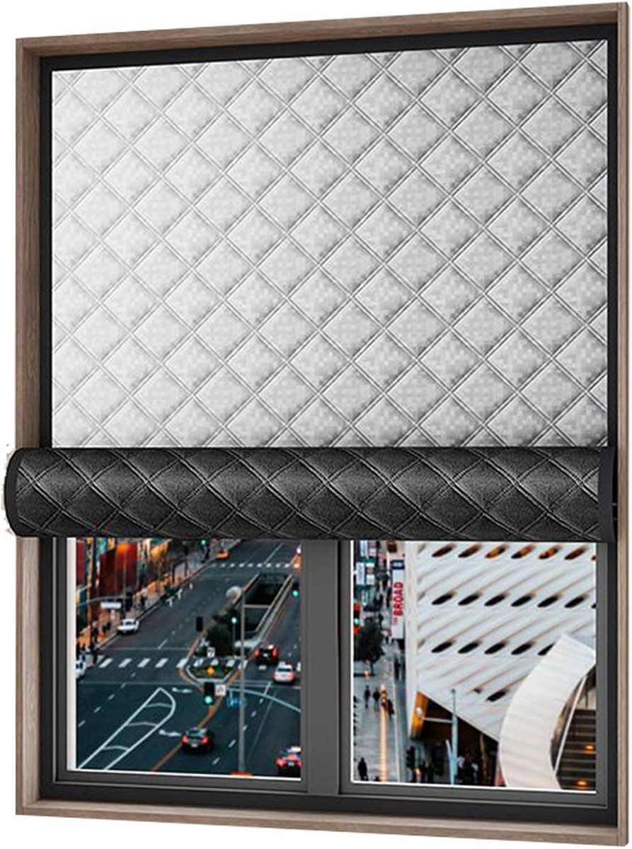 Gordijn - Verduisteringsgordijn - Thermisch isolerend gordijn - 120 × 200cm - Opvouwbaar - Zomer koel en winter warm - Geluidsdempend - voor slaapkamers en woonkamers - Zwart