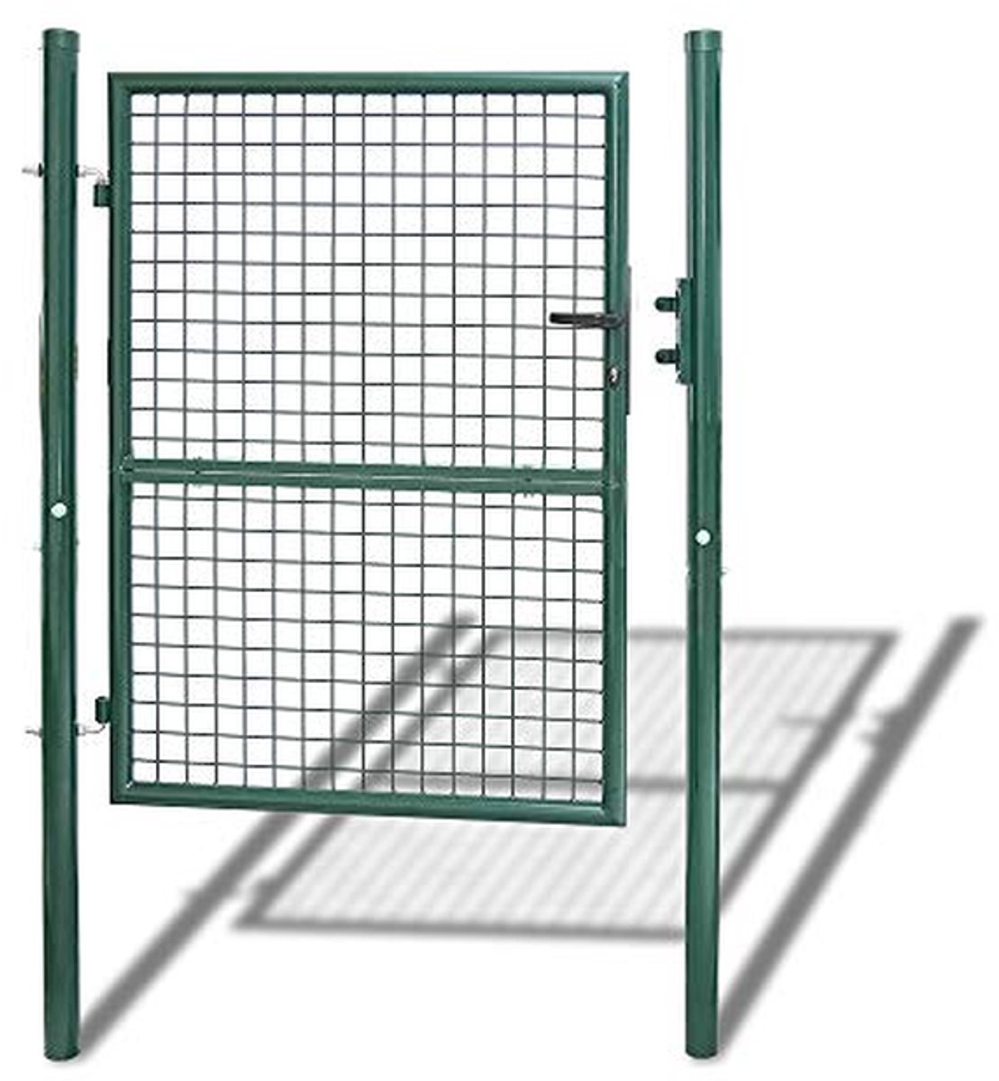 Tuinpoort - Hekdeur Tuin - Perceel Afbakenen - Roestbestendig Gepoedercoat - 125 x 100 cm 
