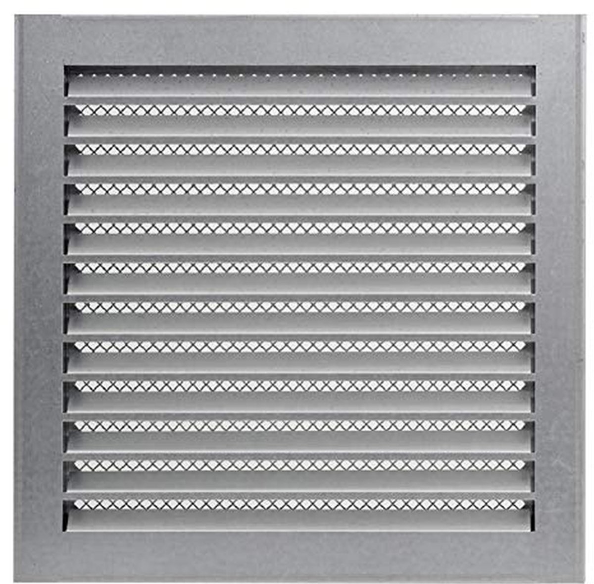 Ventilatie Rooster - Metaal Rooster - Industriële Ventilatie - Geïntegreerd Hor - 300x300mm - Gegalvaniseerd Staal