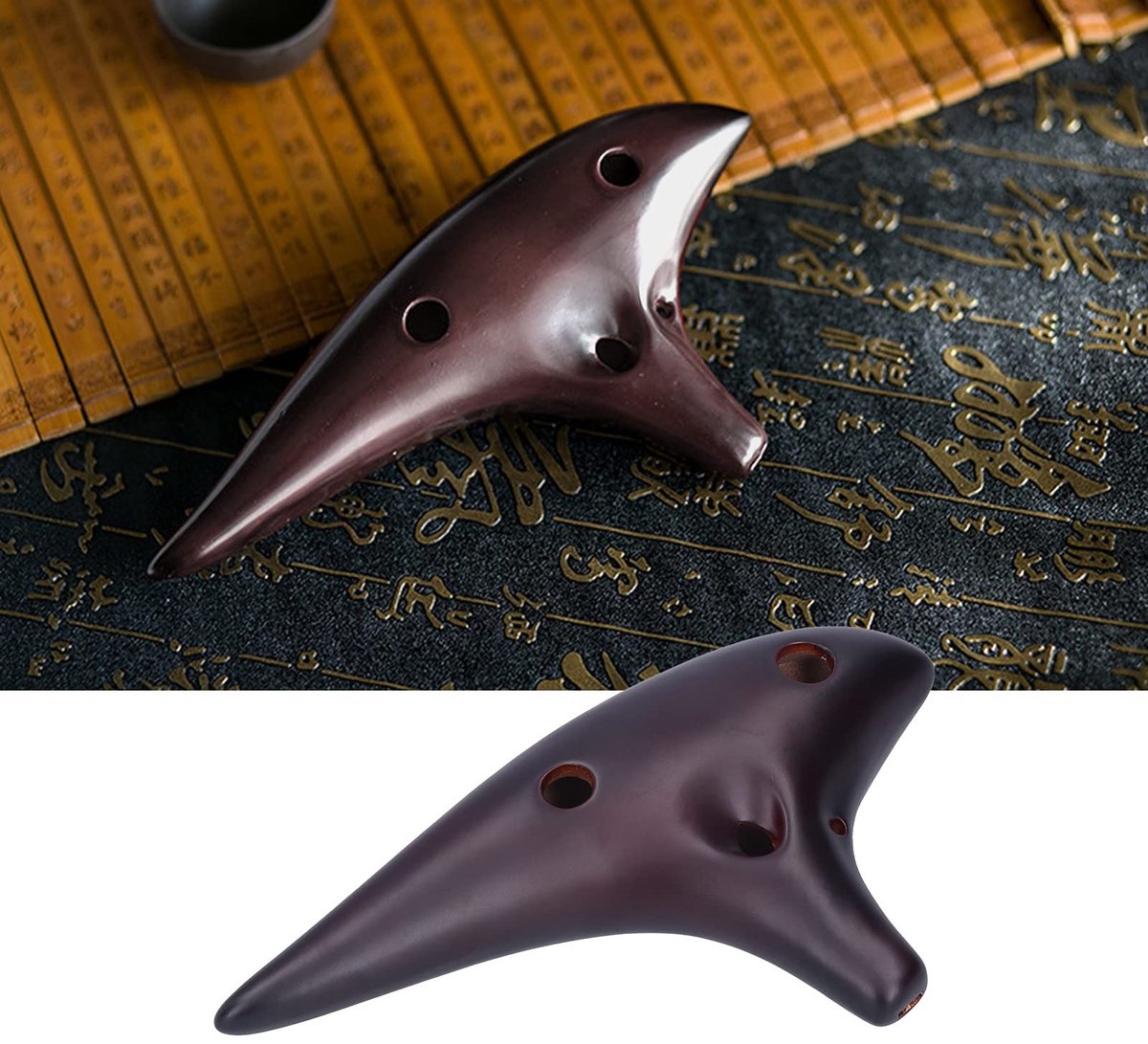 Dailygoods- Ocarina 12-gaats Alto C - Muziekinstrument voor beginners - Muziek instrument voor kinderen - Draagbaar - Inclusief beschermtas en partituren