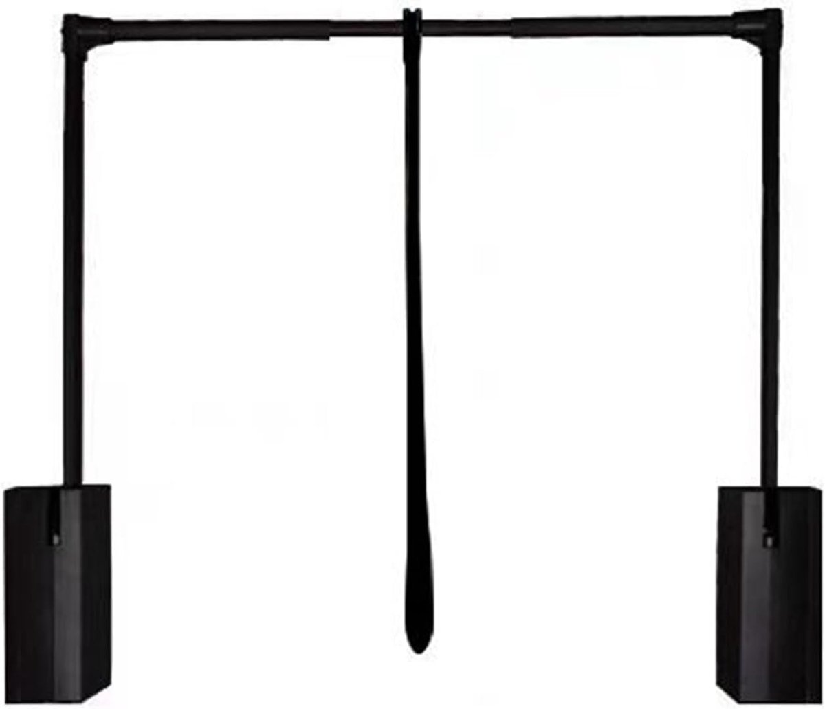 Uittrekbare Kledingroede - Kast Organizer - Kleding Opbergen - Dubbele Buffer - 940-1260mm - Zilver