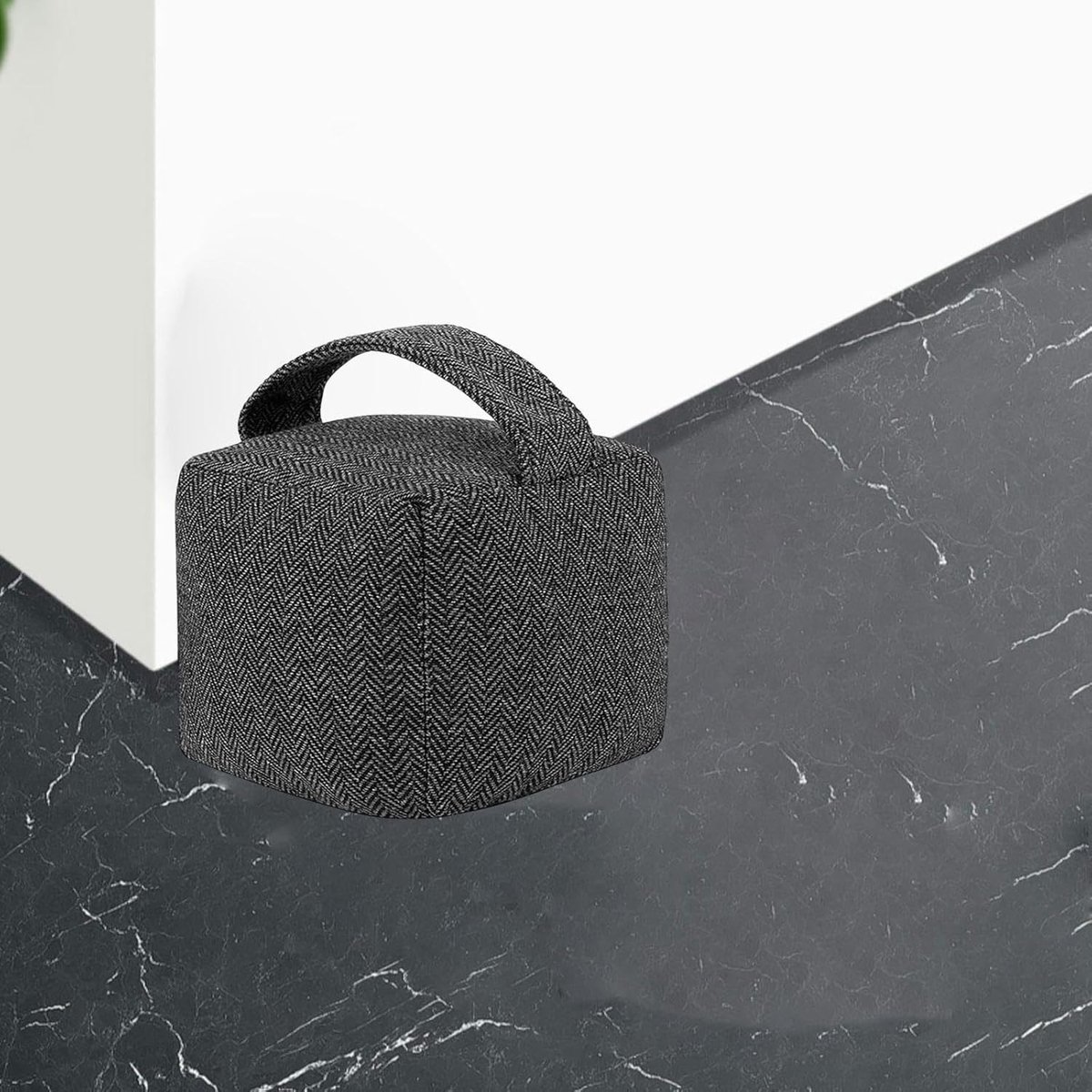 Verzwaarde Deurstopper - Decoratieve Stopper - Deuren Open Houden - Robuust Polyester Ontwerp - 16x16 cm - Roestig