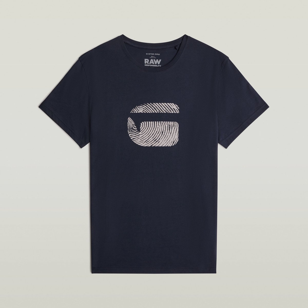 G-Star Finger print burger r t Heren T-shirts Salute