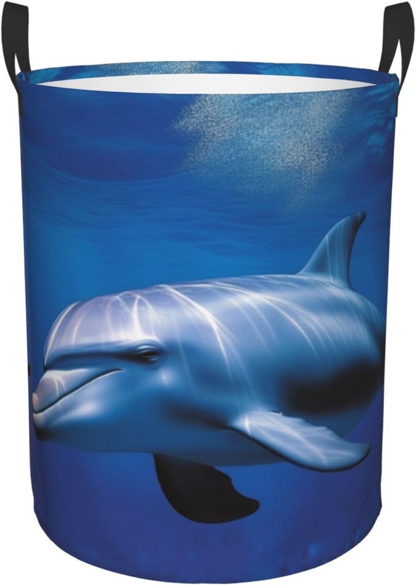 Grote Wasmand Kledingmand Opbergmand Vuile Kleding Opslag Waterdicht Materiaal 42 cm Hoog Zwart