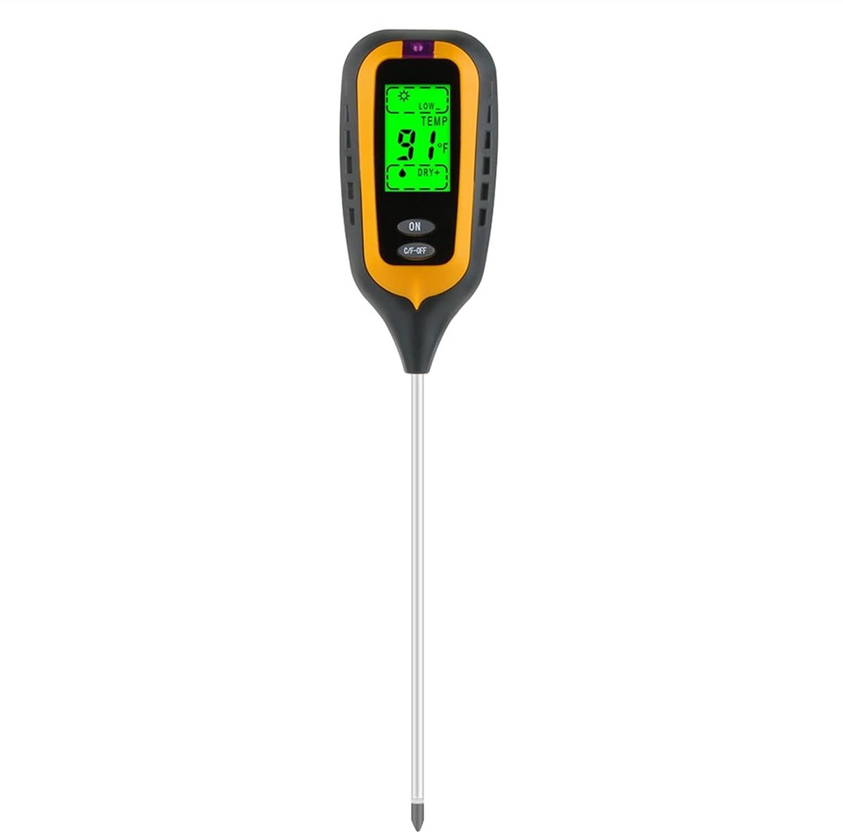 Vochtmeter Bodemtester - PH Meter - Planten Verzorgen - Vier-in-één Functie - 19.7cm Sonde - Zwart