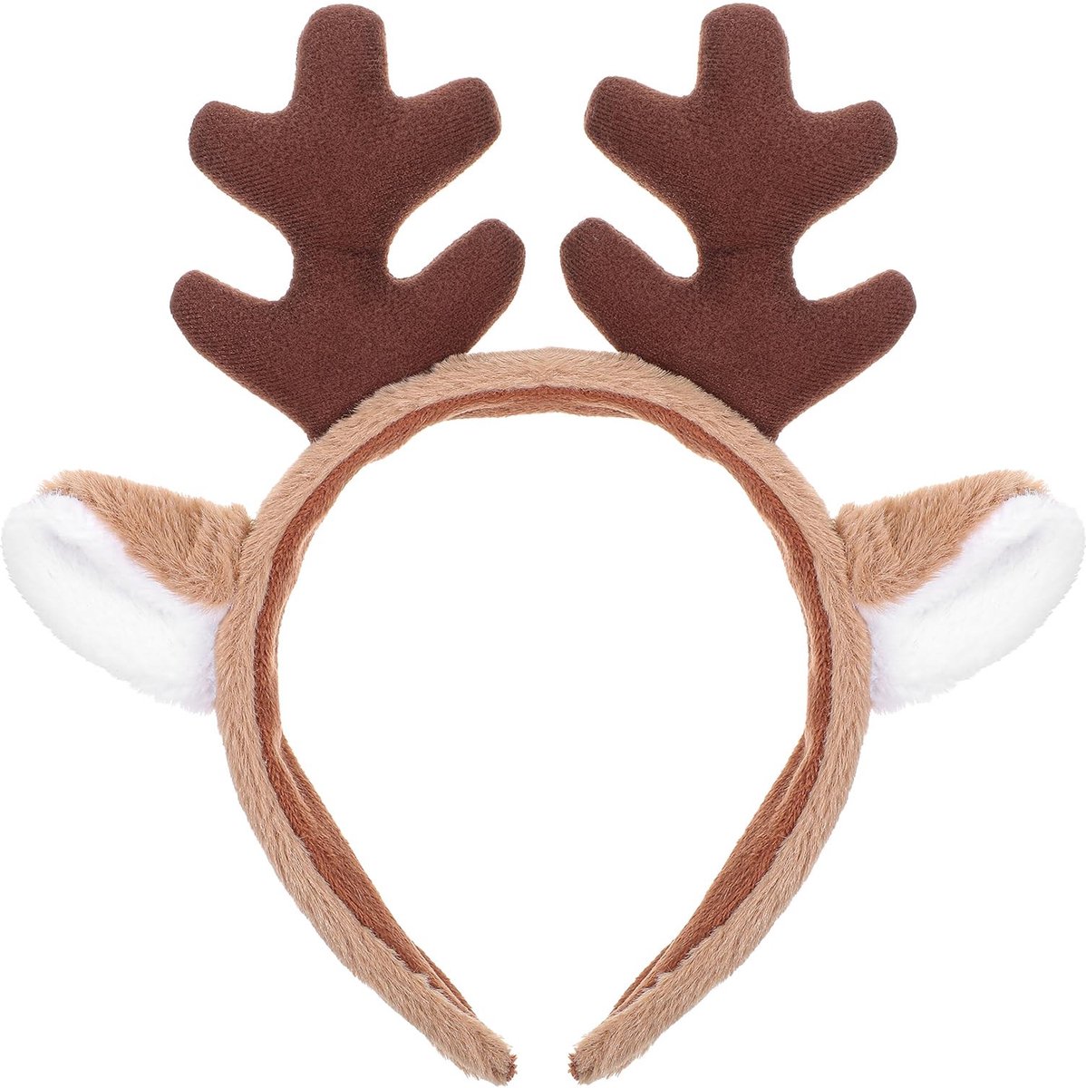 Dailygoods- Hoofddeksel Realistisch Dierenontwerp - Pluche Hoofdband - Gewei - Halloween - Kerstmis - Feestdecoratie - Voor Cosplay - Haarband