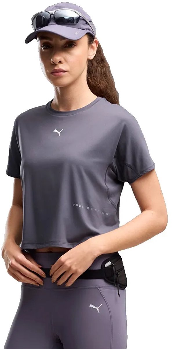 Puma Brightstride Cloudspun T-shirt Met Korte Mouwen Vrouw Inky Depths