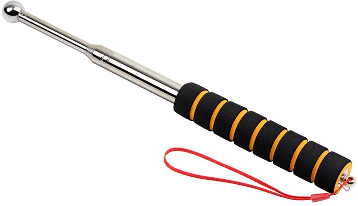 Dailygoods- Inspectie Hamer 130cm - Geluid Detectie Tool - Keramische Tegel Checker - Roestvrij Staal - Spons Handvat - Lichtgewicht 125g - Geluidsdetectie Hamer