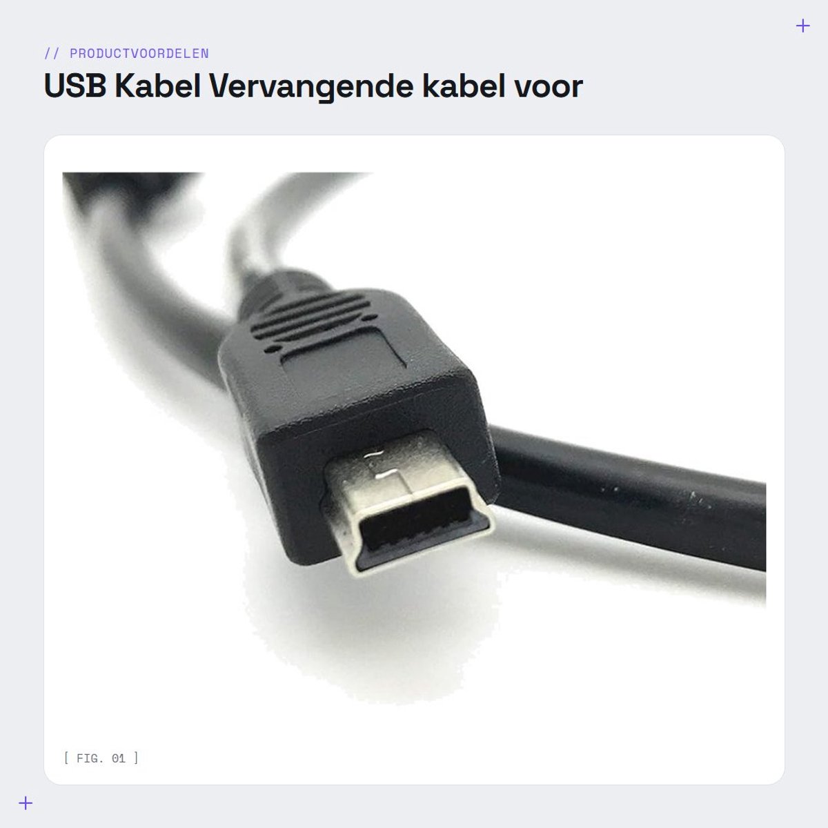 Dailygoods - USB Kabel - Vervangende kabel voor EOS Digitale SLR Camera's - Hoge kwaliteit - Geschikt voor IFC-300PCU en IFC-400PCU - Duurzaam - Snell...