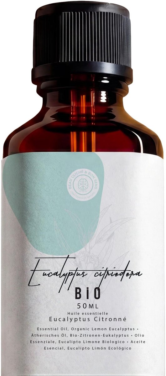 Dailygoods- Etherische Olie 50ml - Eucalyptus Citriodora - 100% Biologisch - Aromatherapie - Geurwolkje - Veiligheidswaarschuwing: huidirritatie mogelijk - Aromatische Olie