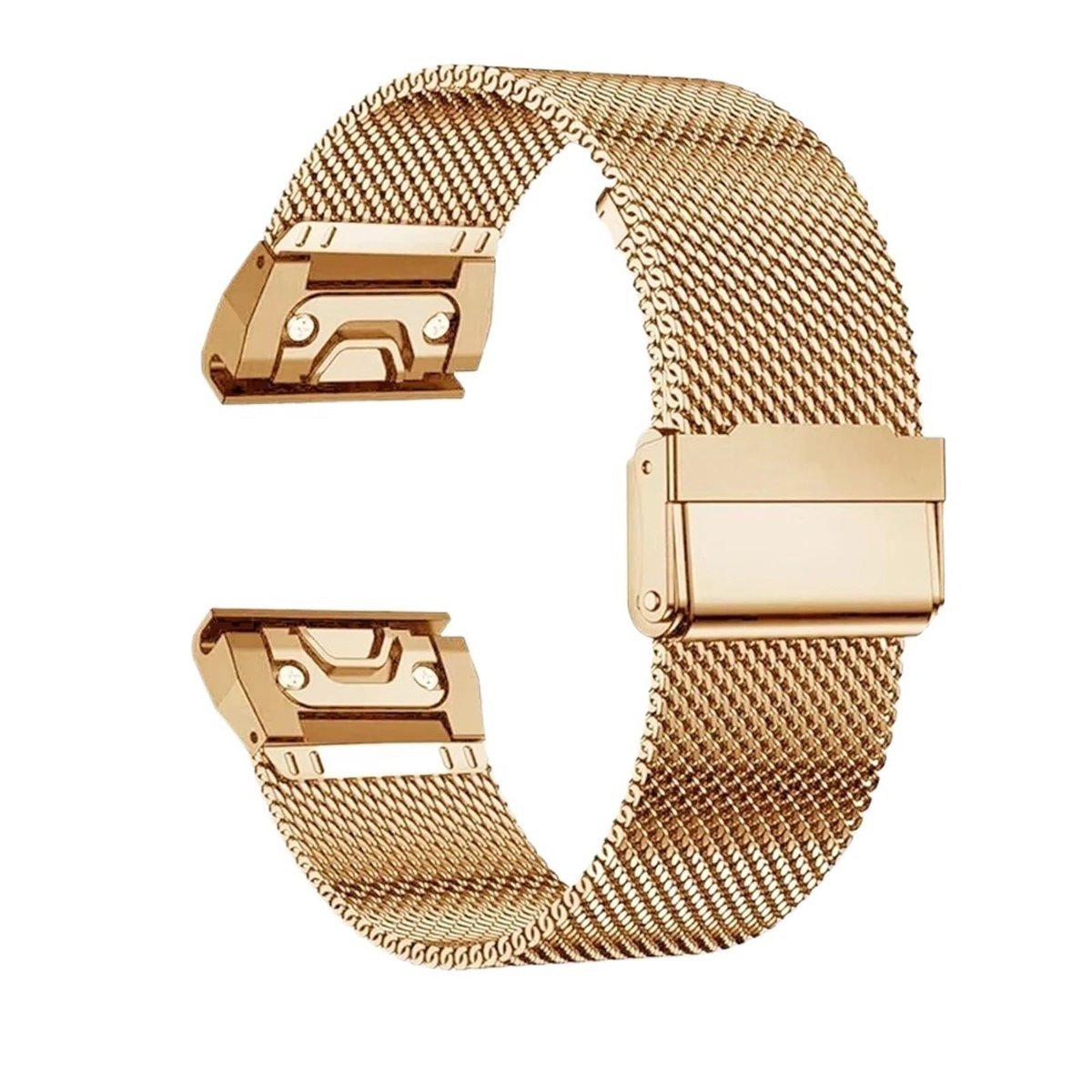 Dailygoods- Horlogeband Roestvrij Staal - Verstelbaar - 20mm/22mm - Lichtgewicht - Veilig Vergrendelingsmechanisme - Minimalistisch Ontwerp - Smartwatchband